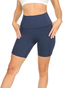Extra comfy high waist bike shorts - navy