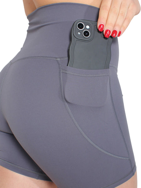 Maxima Booty Shorts - Ink Grey