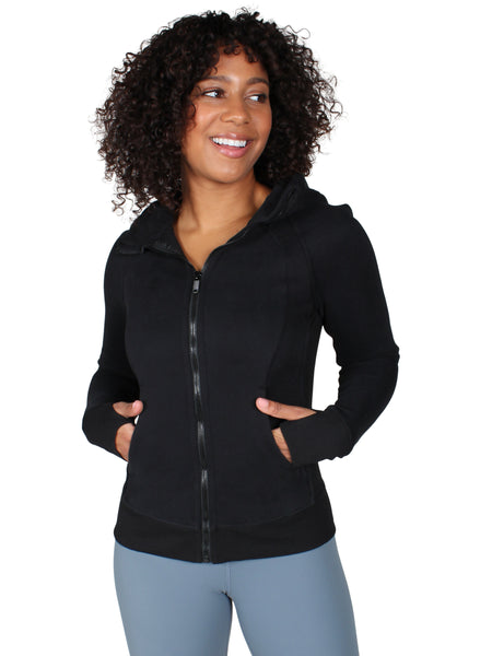 Companion Fleece Zipper Hoodie - Black