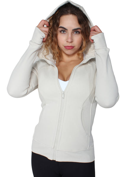 Companion Fleece Zipper Hoodie - Cream