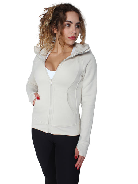 Companion Fleece Zipper Hoodie - Cream