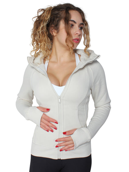 Companion Fleece Zipper Hoodie - Cream