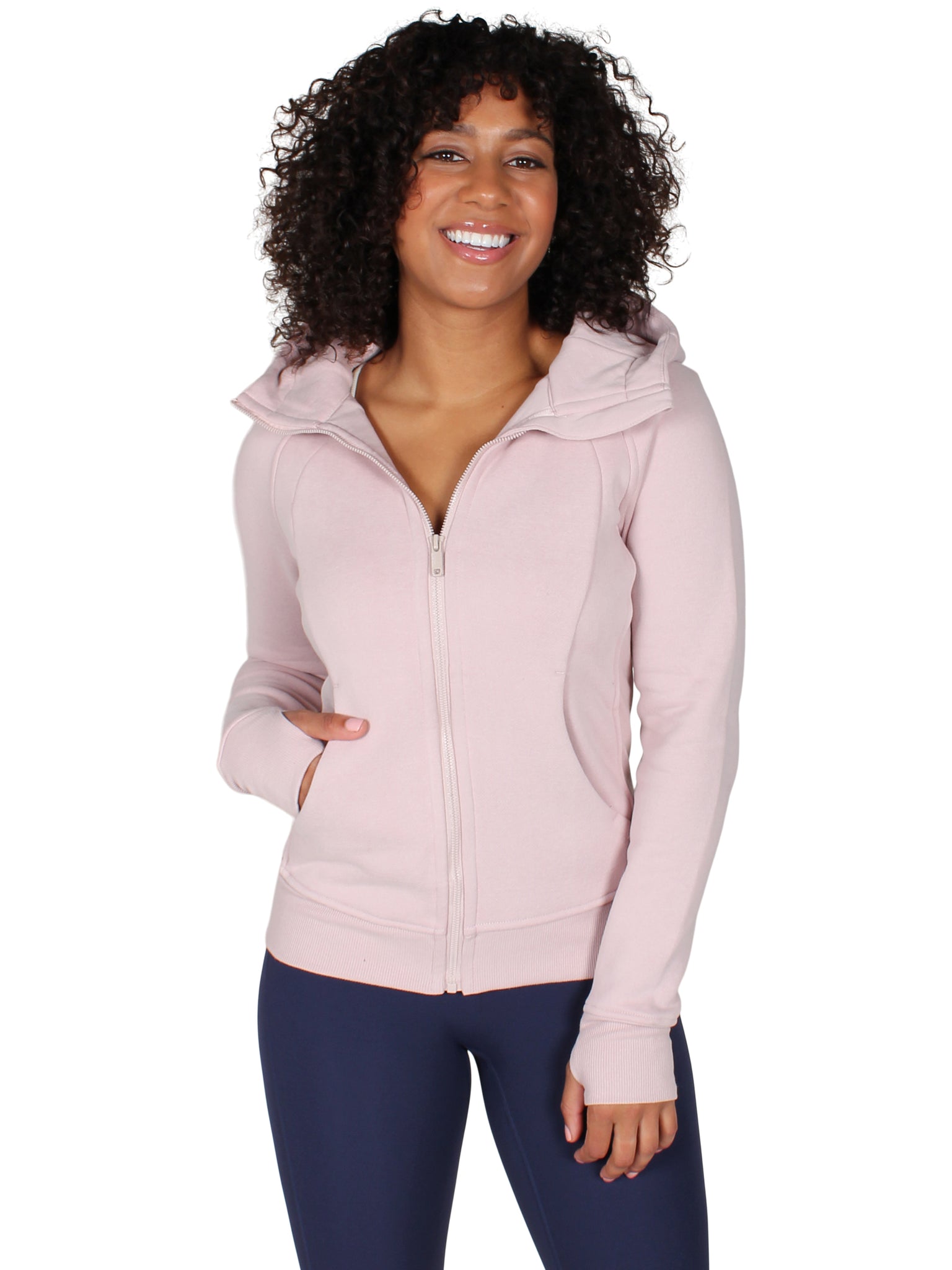 Companion Fleece Zipper Hoodie - Pink