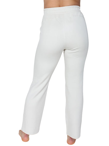 Straight Leg Track Pants - Pearl