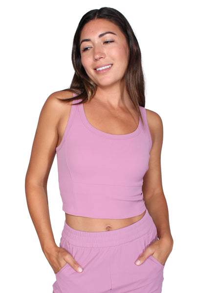 Renewal Crop Sport Singlet - Pink