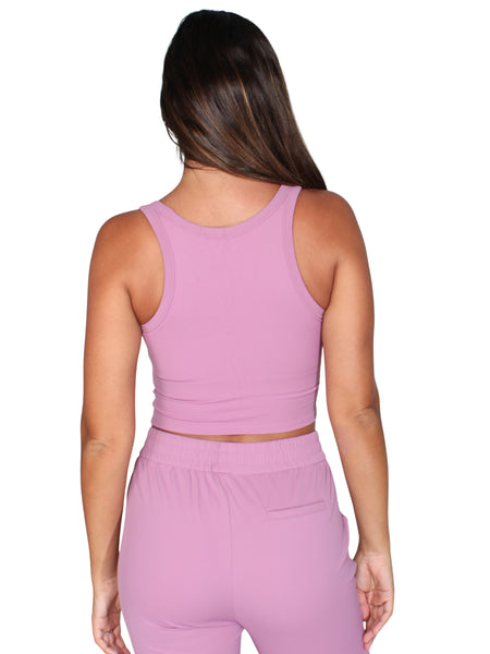 Renewal Crop Sport Singlet - Pink