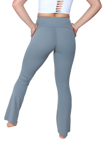 Flared Seam Front City Tights - Lake Blue