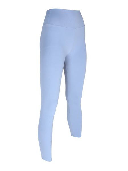 High Waist Ruched Back Tights - River Blue