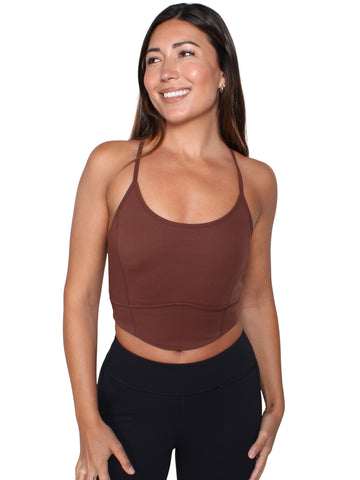 Reformer Sport Bra - Chestnut