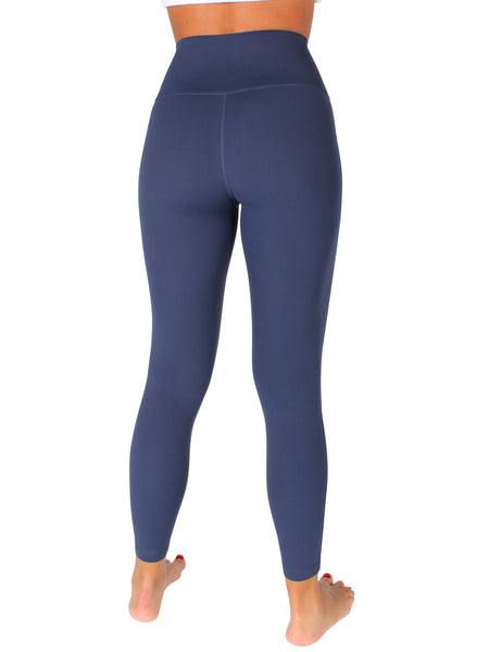 Seamless Front Premium Lycra Tights - Navy