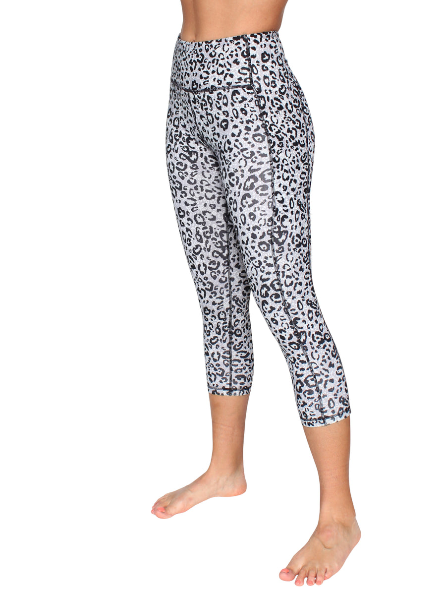 Awaken leopard 7/8 pocket tights - grey – Blockout Clothing