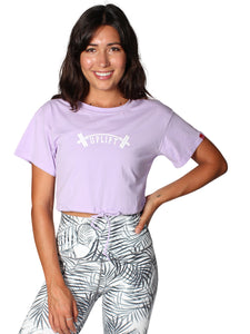 Uplift drawstring t-shirt - lavender