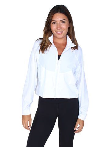 Over sized performa sport jacket - white