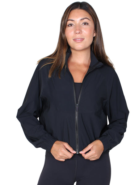 Over sized performa sport jacket - black